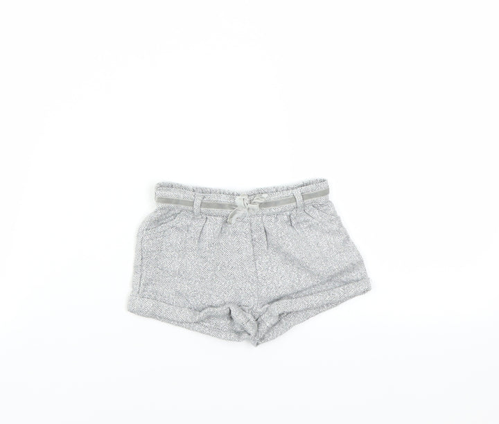 F&F Girls Grey    Trousers Size 0-3 Months  - GLITTERY
