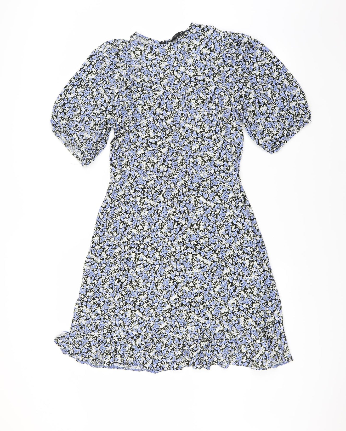 New Look Womens Blue Floral  Sheath  Size 10