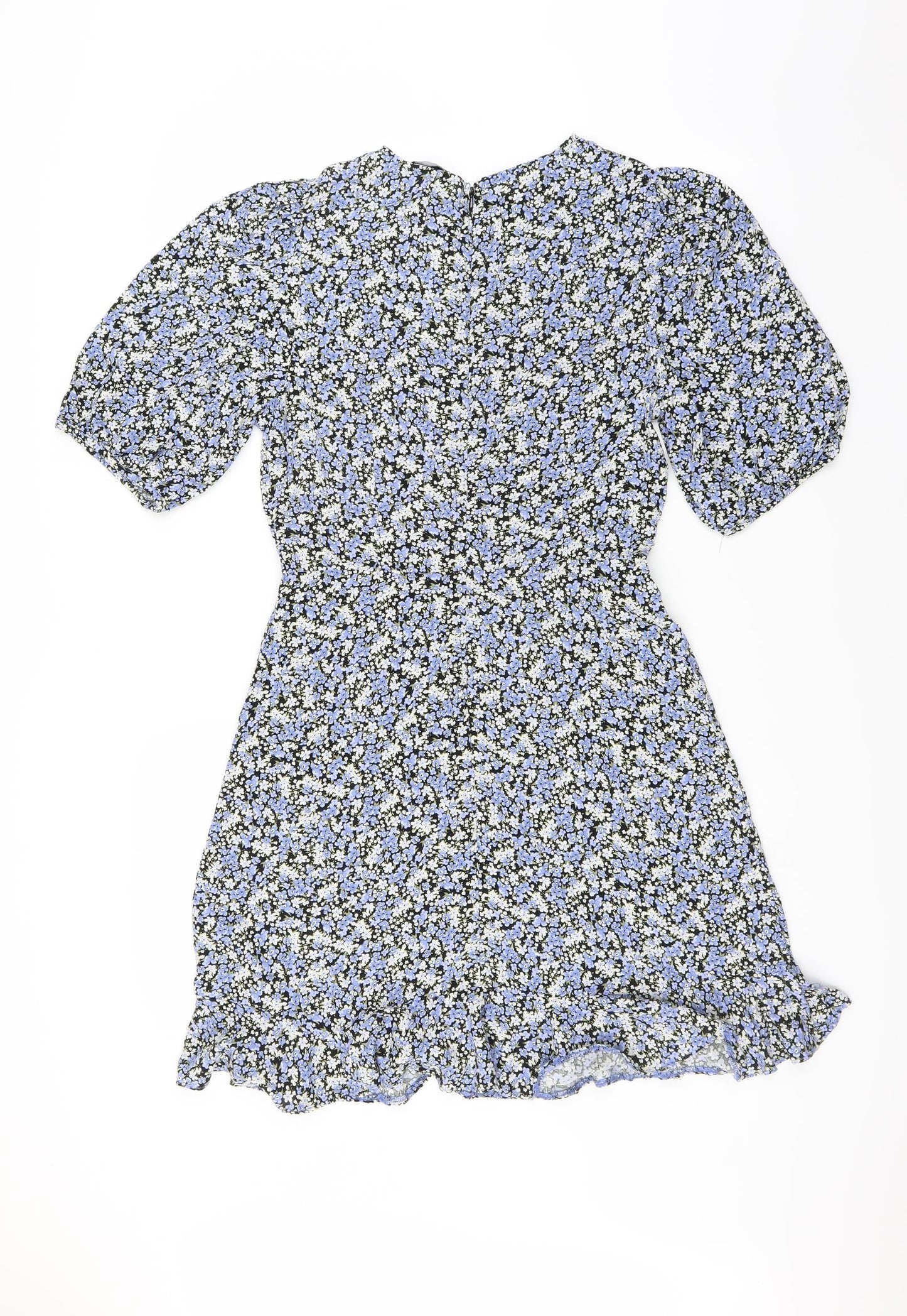 New Look Womens Blue Floral  Sheath  Size 10