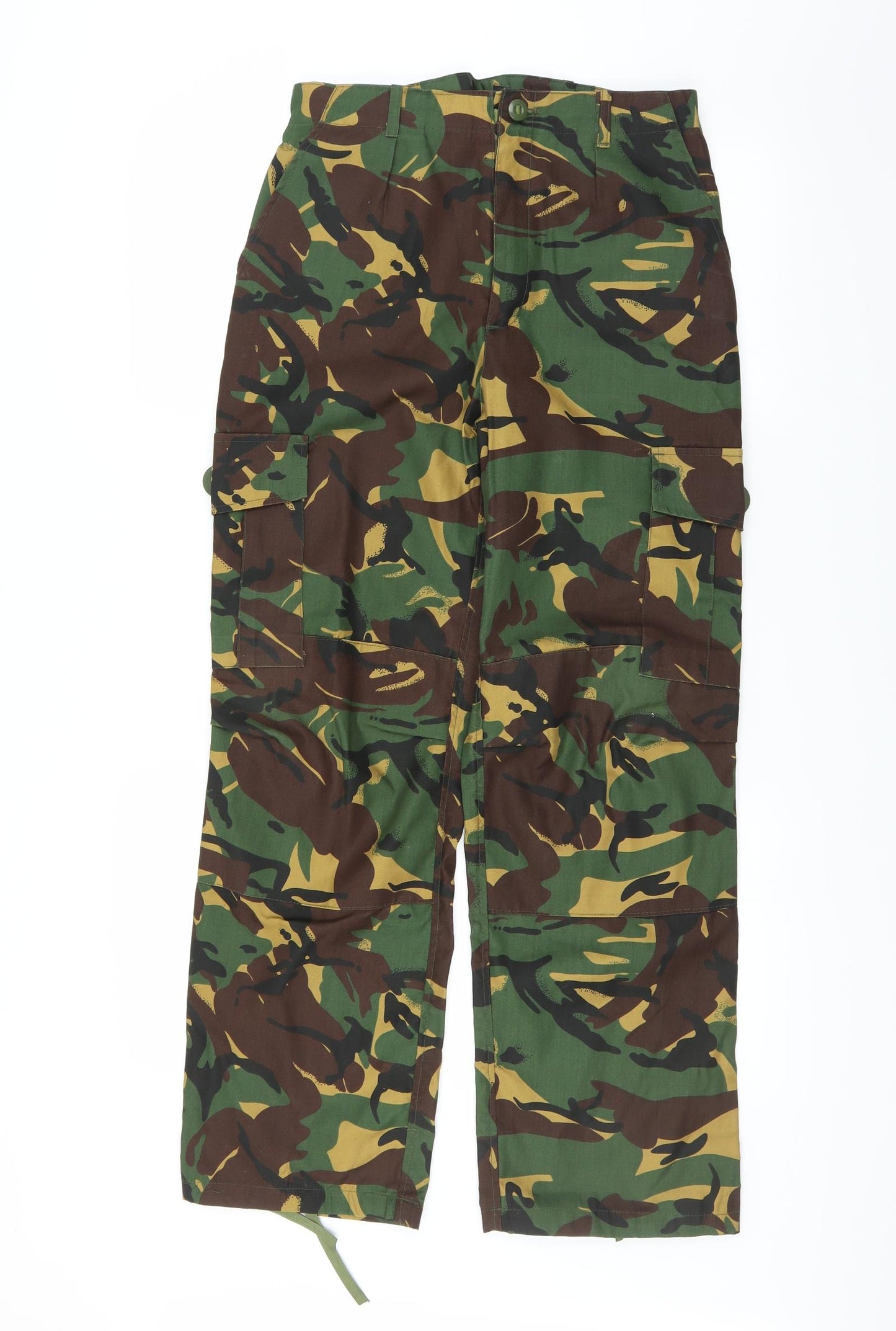 Highlander Boys Green Camouflage  Cargo Trousers Size 13-14 Years - COMBAT