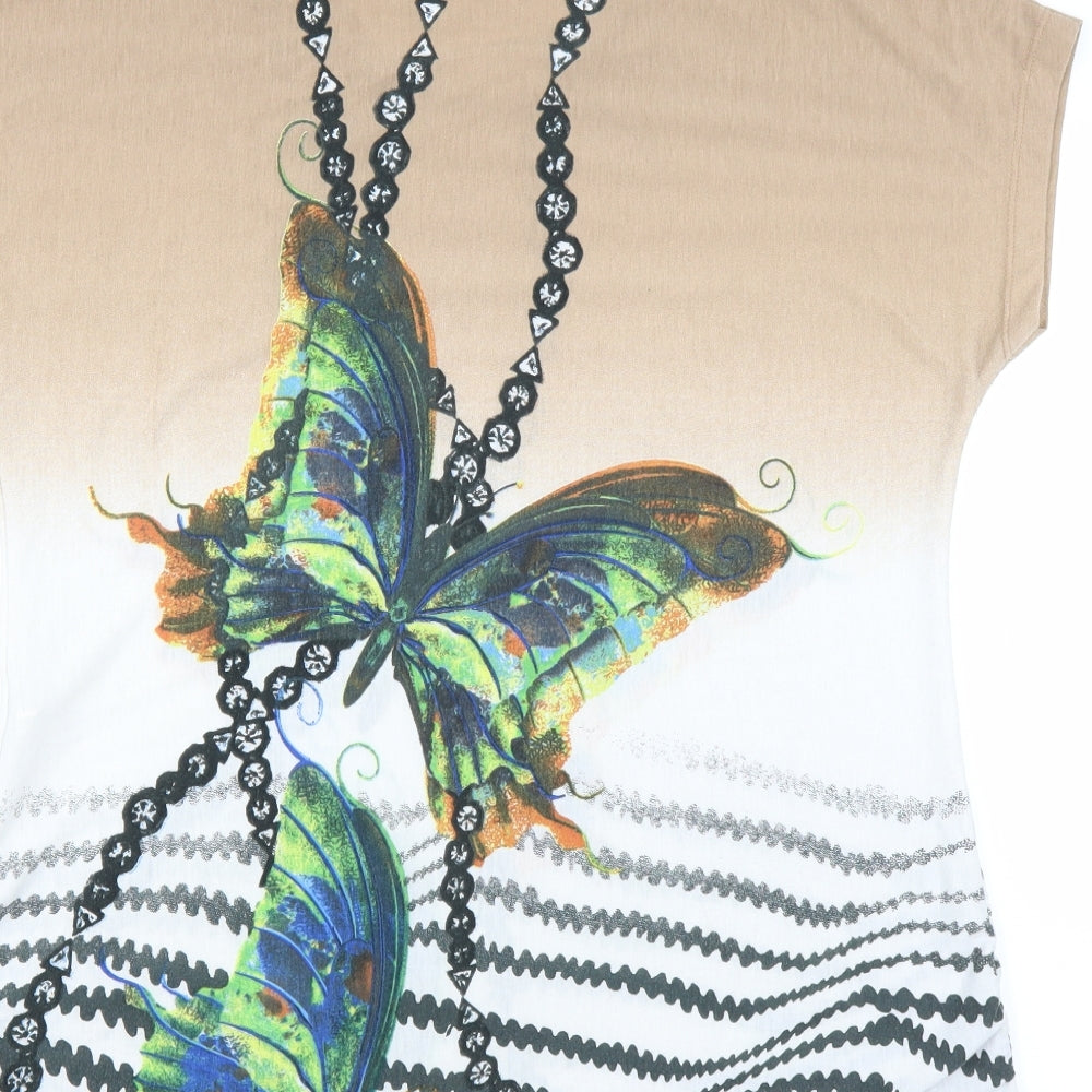 Preworn Womens Beige   Basic T-Shirt