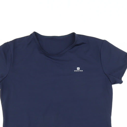 DOMYOS Womens Blue   Basic T-Shirt