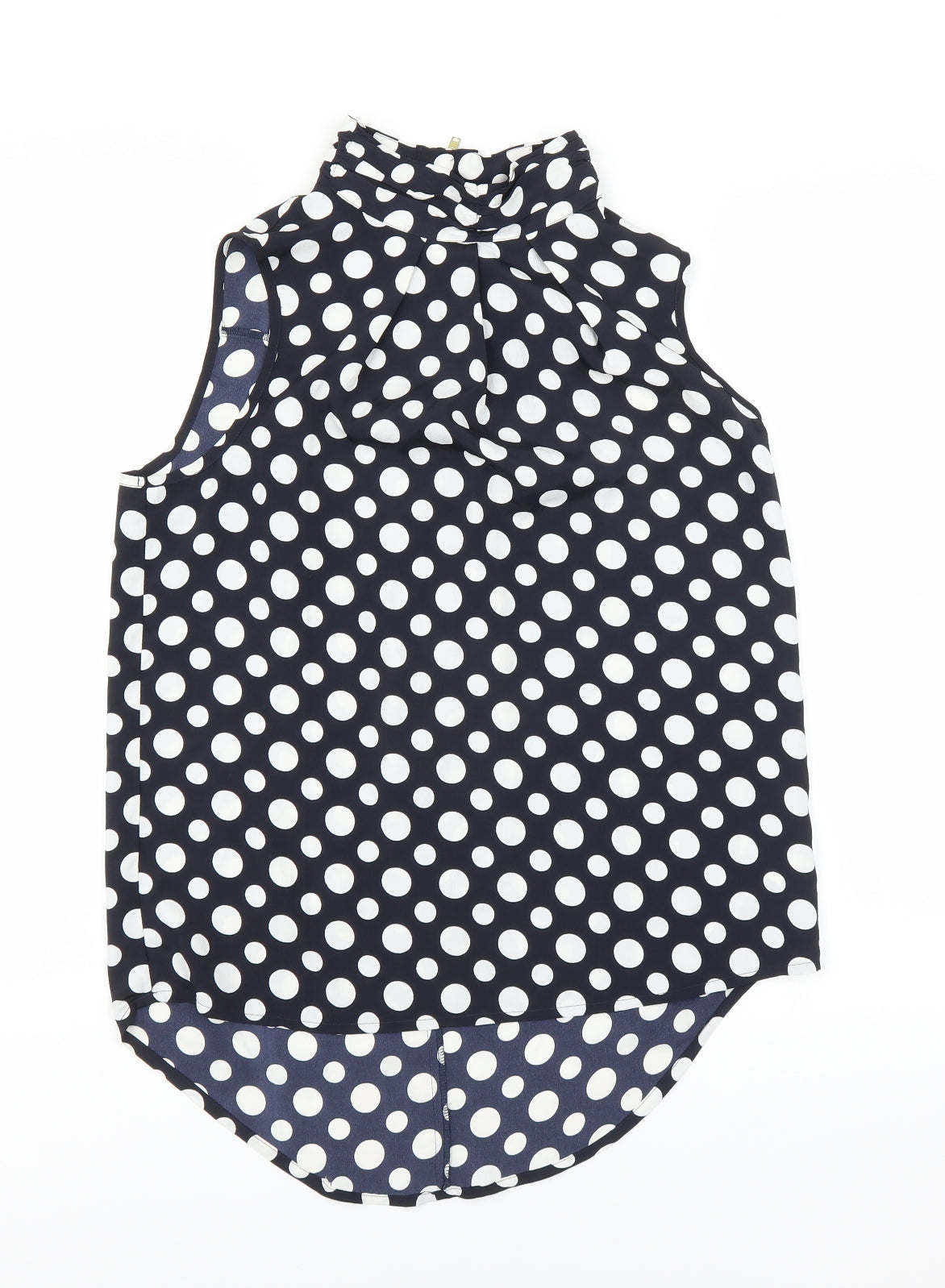 NEXT Womens Blue Polka Dot  Basic Blouse Size 12
