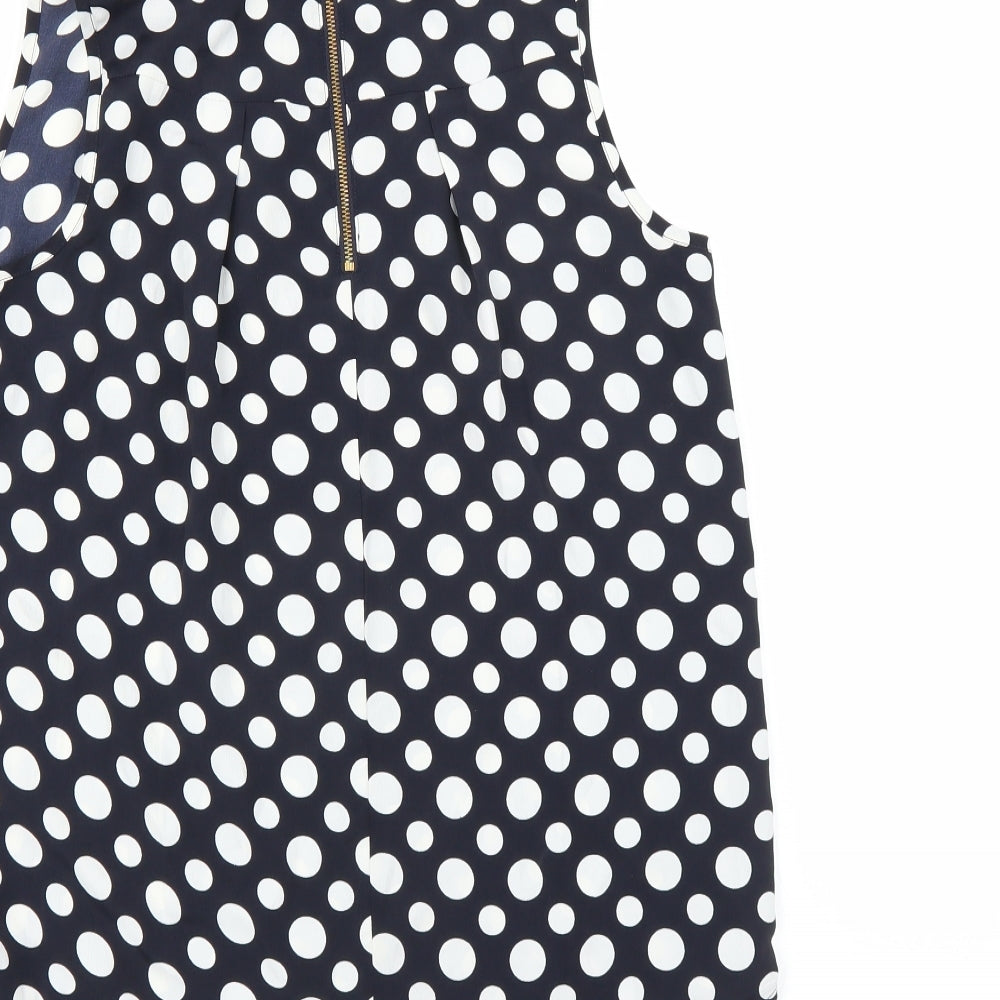 NEXT Womens Blue Polka Dot  Basic Blouse Size 12