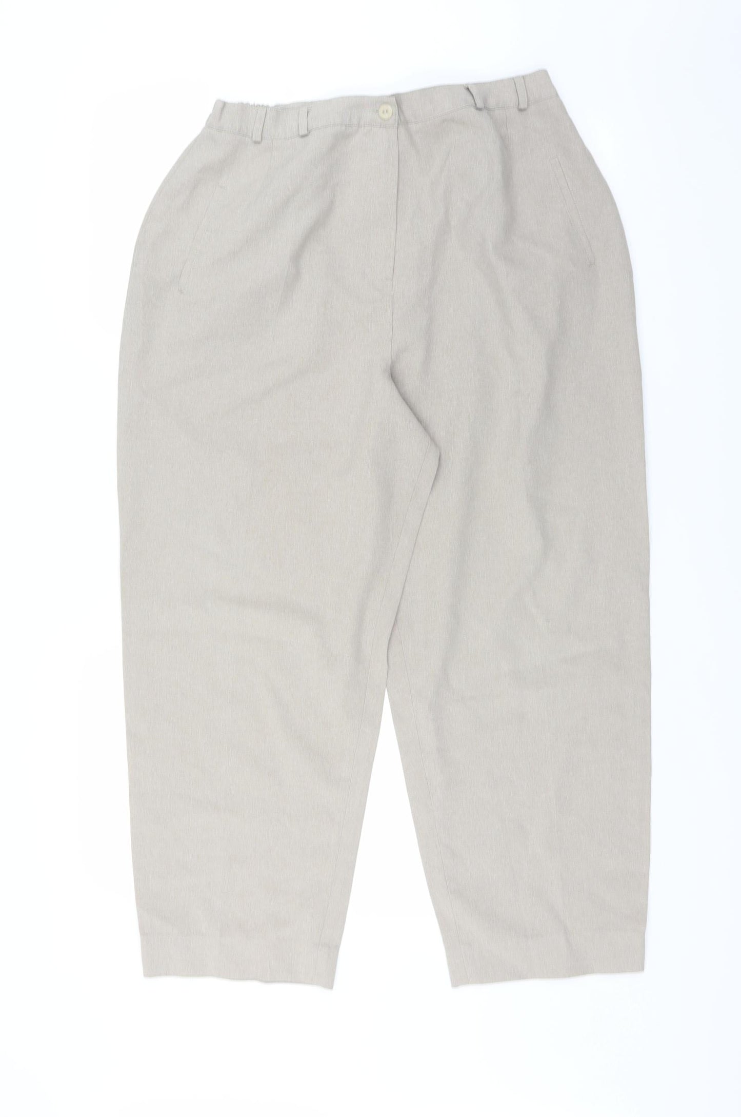 Design essentials Womens Beige   Trousers  Size 20 L25 in - cropped leg