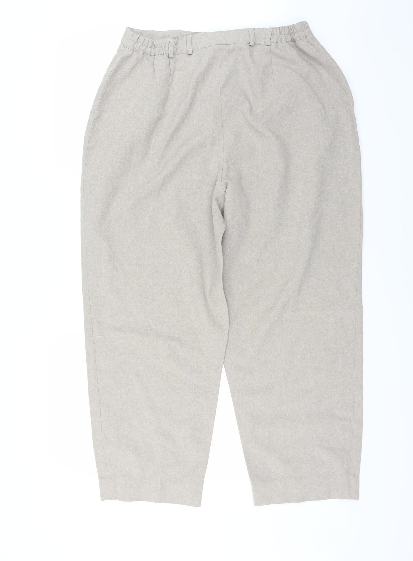Design essentials Womens Beige   Trousers  Size 20 L25 in - cropped leg