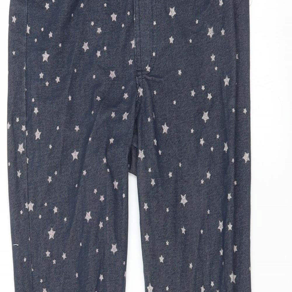River Island Girls Blue   Carrot Trousers Size 12 Years - leggings star pattern