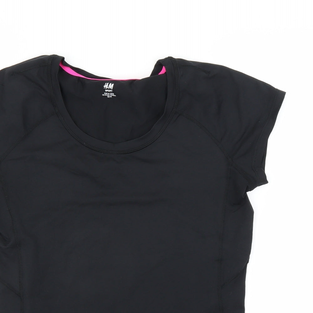 H&M Womens Black   Basic T-Shirt Size M