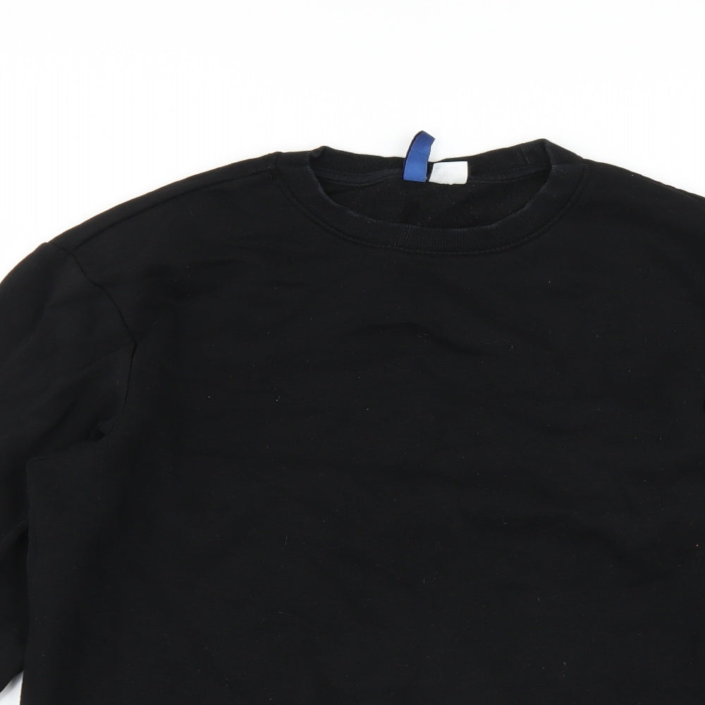 Divided by H&M Mens Black   Pullover Sweatshirt Size XS