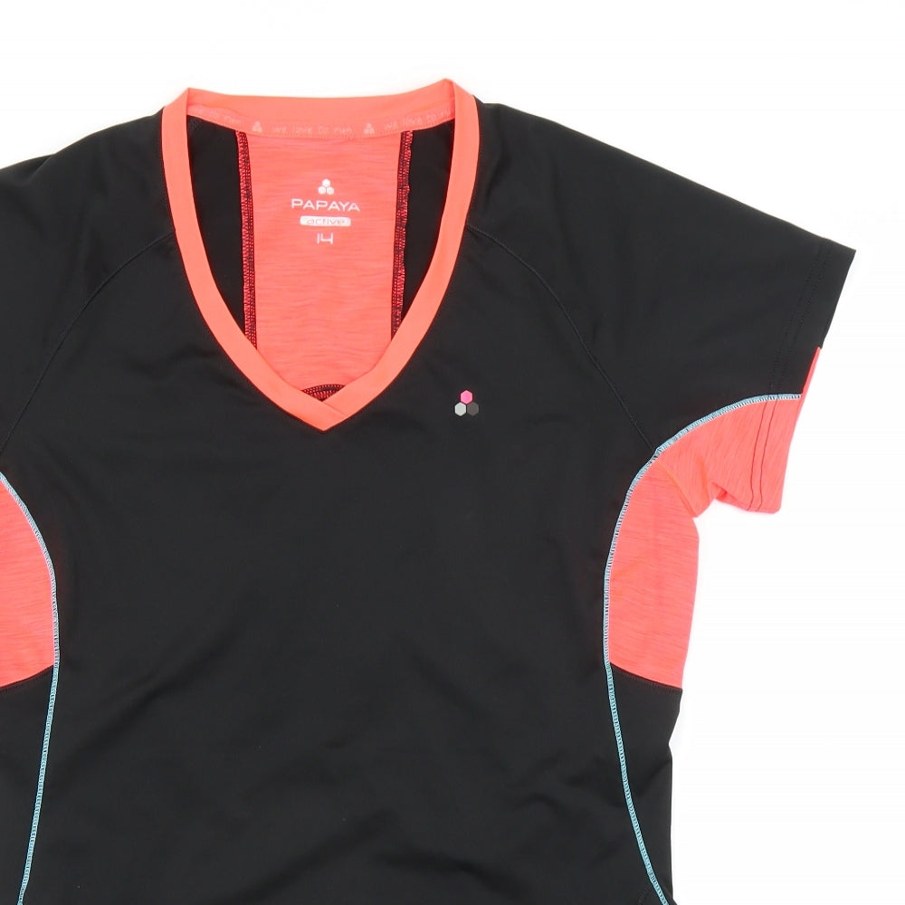 Matalan Womens Black   Basic T-Shirt Size 14