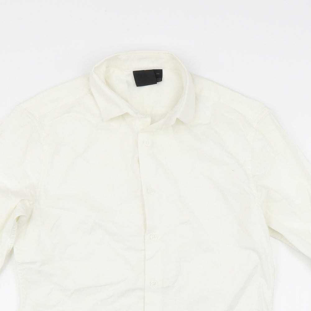 ASOS Mens Ivory    Button-Up Size XS  - 2XS