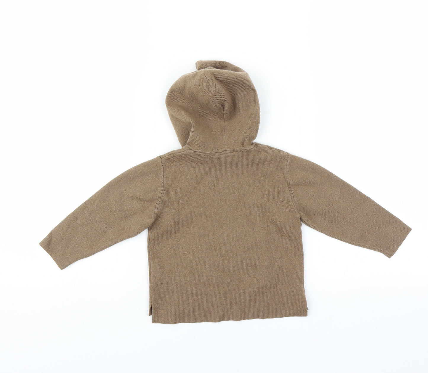 Zara Baby Beige   Pullover Jumper Size 12-18 Months  - hooded