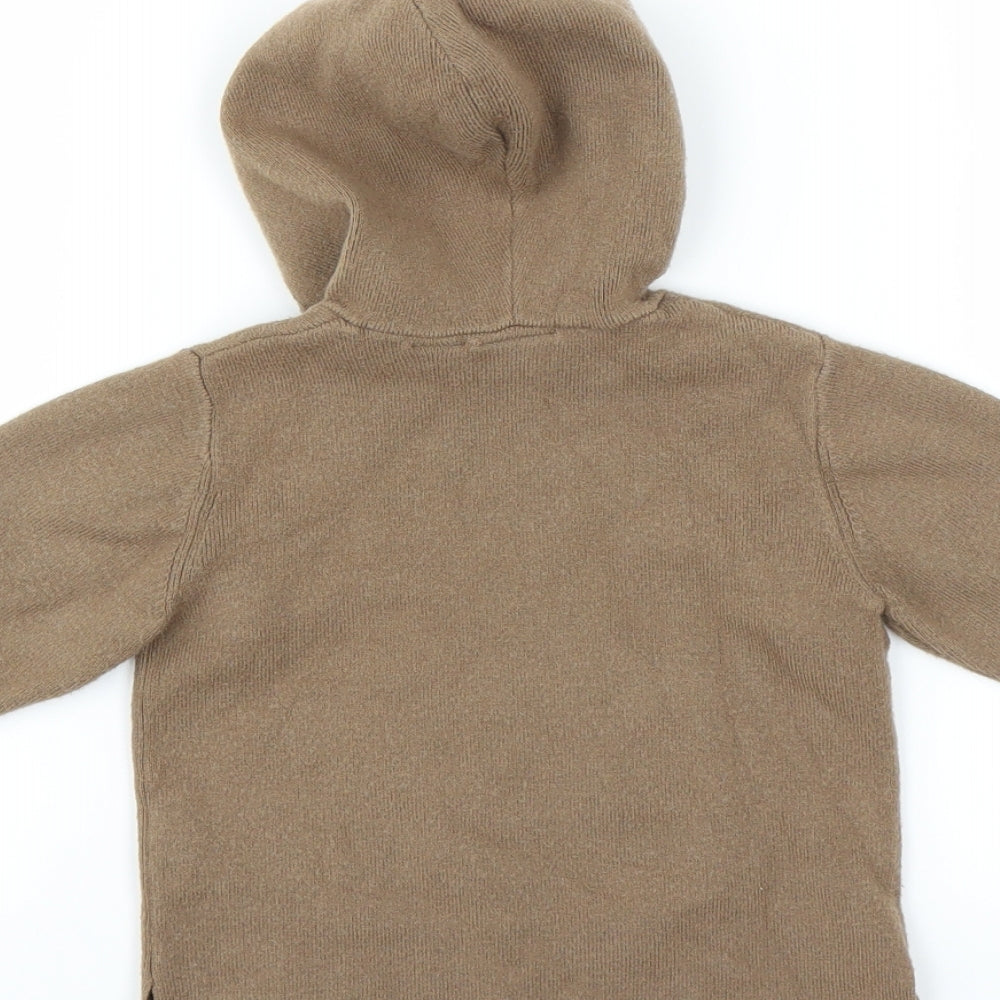 Zara Baby Beige   Pullover Jumper Size 12-18 Months  - hooded