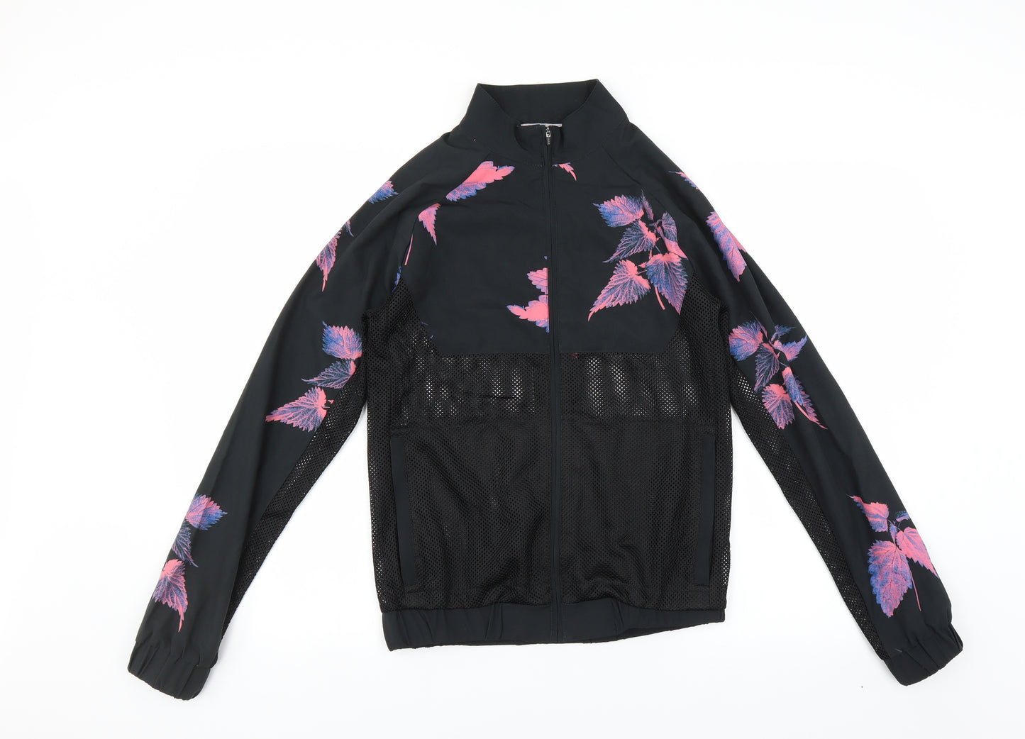 ASOS Womens Black   Bomber Jacket Jacket Size 2XS  - Mesh panel