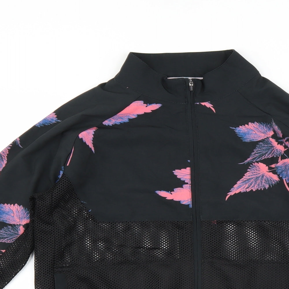 ASOS Womens Black   Bomber Jacket Jacket Size 2XS  - Mesh panel