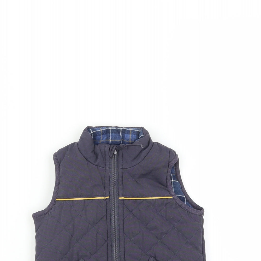 mamas & papas Boys Blue   Gilet Jacket Size 18-24 Months