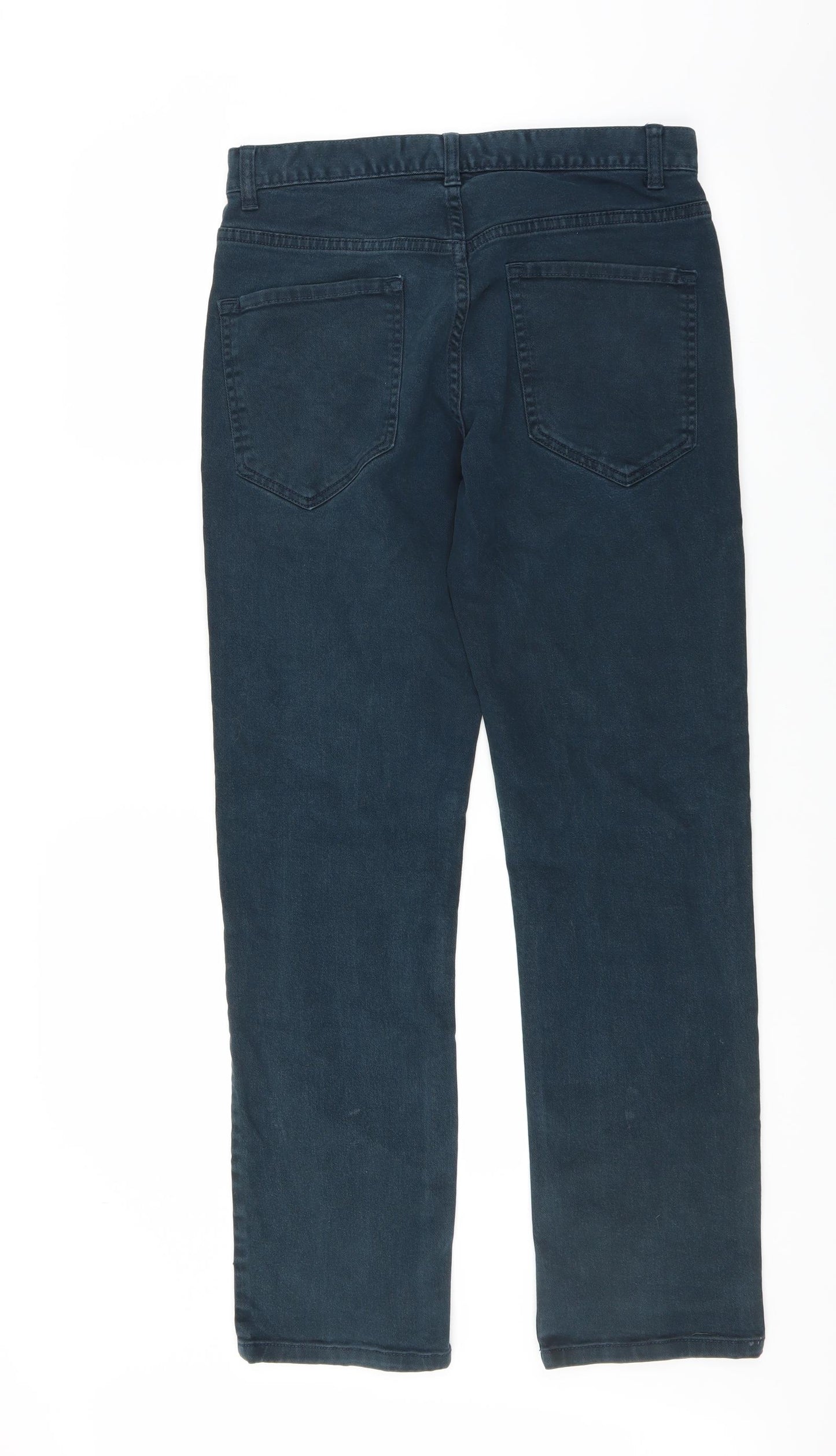 F&F Mens Blue  Denim Straight Jeans Size 32 in L32 in