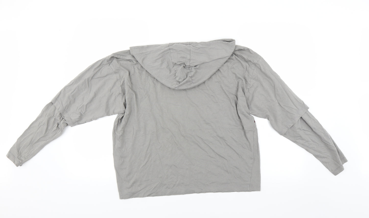 ASOS Mens Grey   Pullover Hoodie Size XS  - 2XS