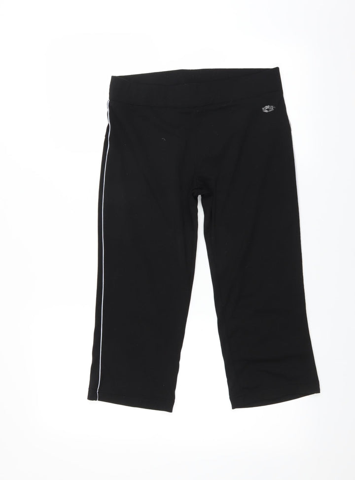 Olympus Womens Black Cropped Leggings Size 10 L20 in