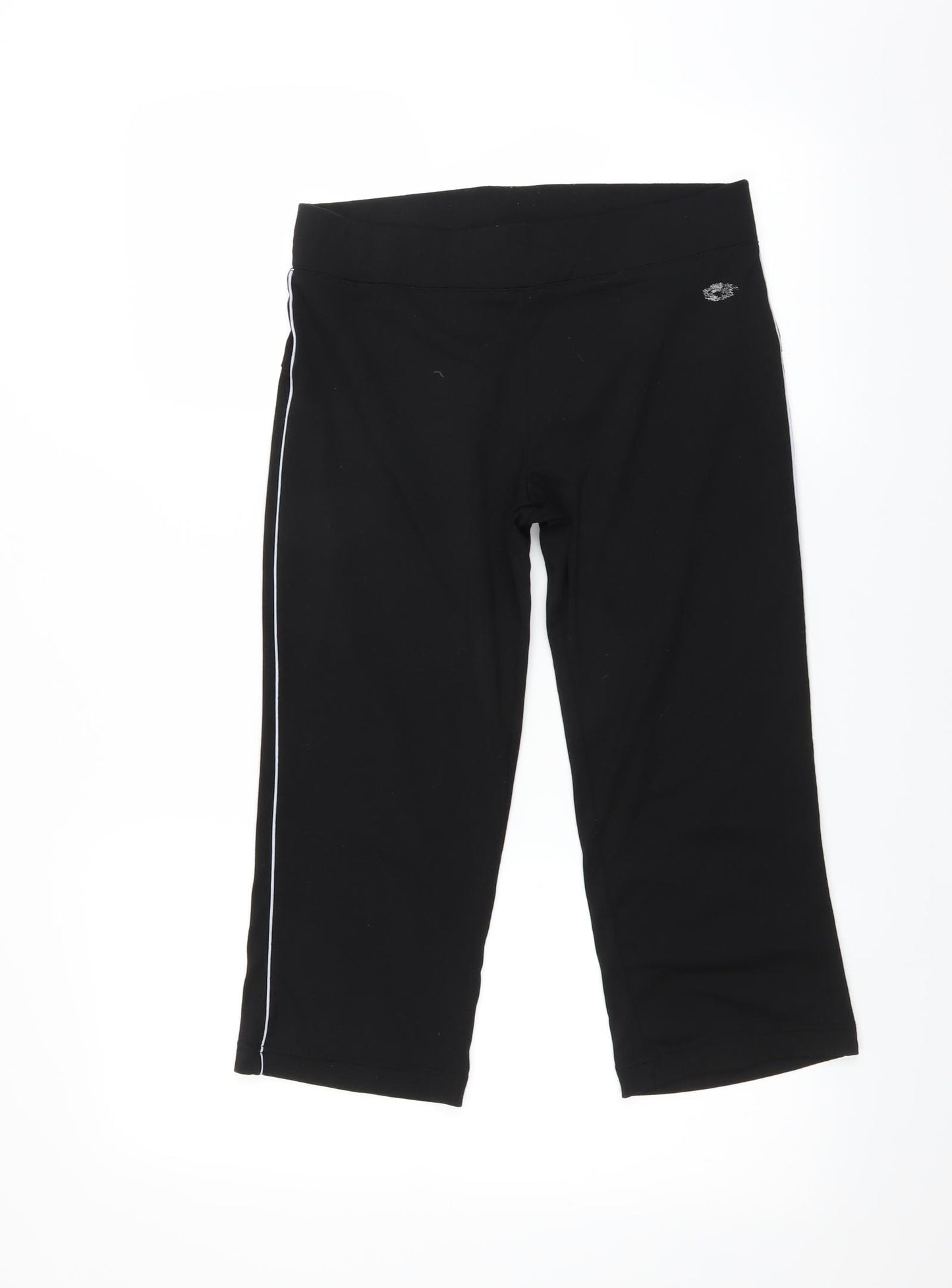 Olympus Womens Black   Cropped Leggings Size 10 L20 in