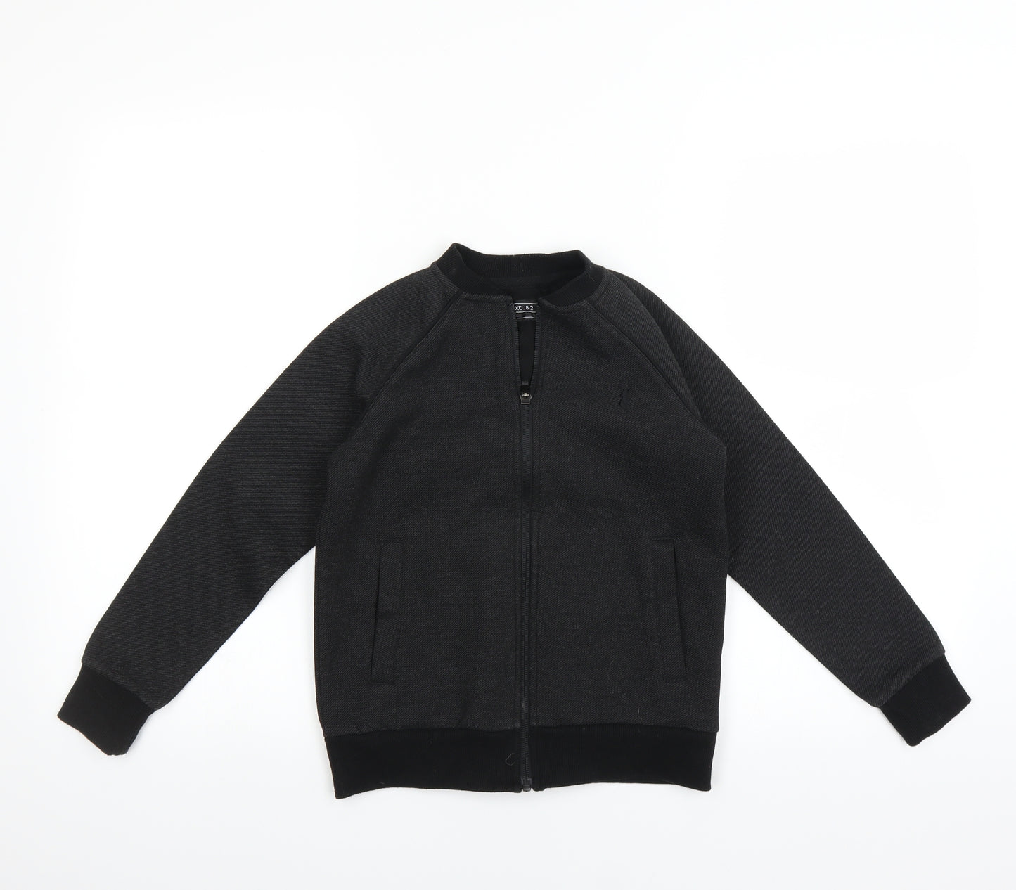 NEXT Boys Black   Full Zip Jumper Size 8 Years