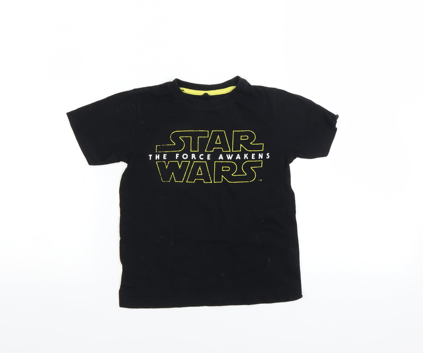Star Wars Boys Black   Basic T-Shirt Size 4-5 Years  - STAR WARS