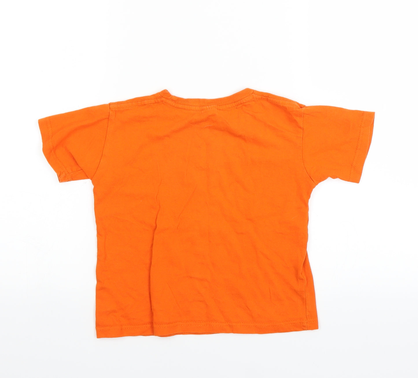 AST Boys Orange   Basic T-Shirt Size 6-7 Years  - Dubai