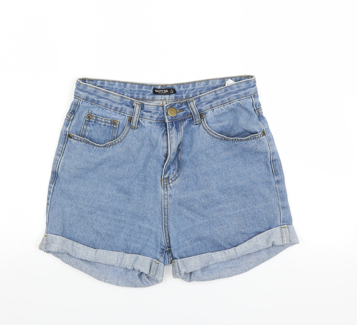Nasty Gal Womens Blue  Denim Hot Pants Shorts Size 10