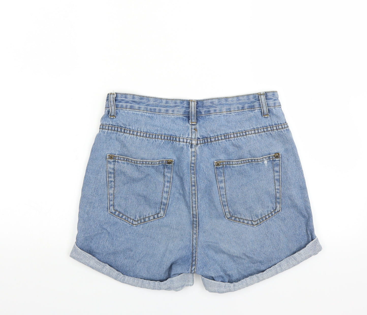 Nasty Gal Womens Blue  Denim Hot Pants Shorts Size 10