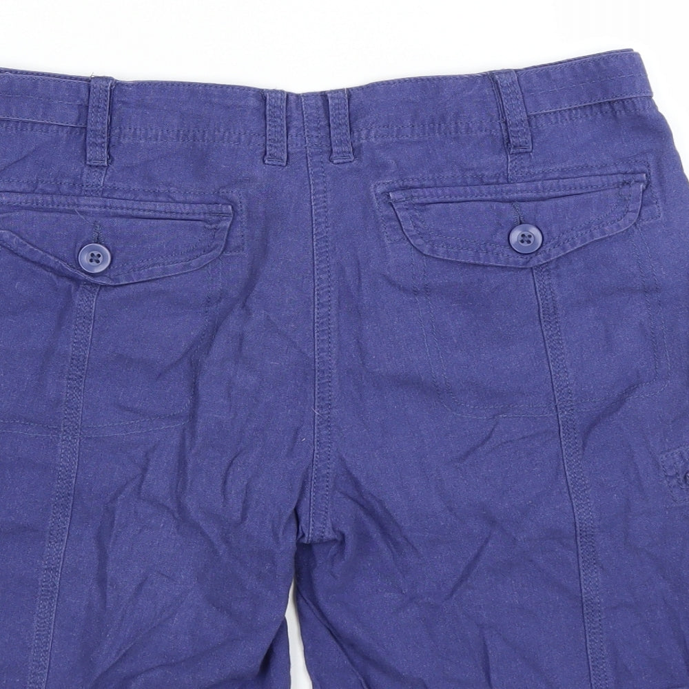 NEXT Womens Purple   Cargo Shorts Size 10