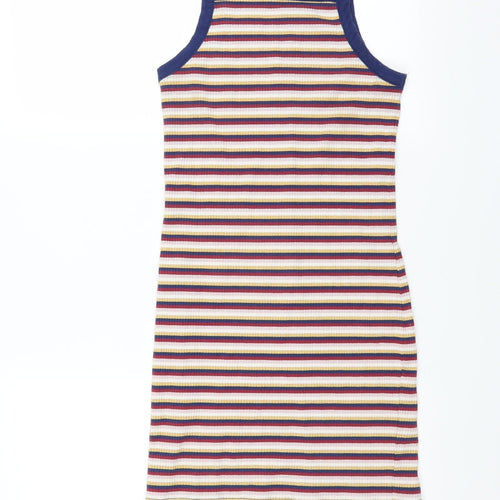 Monki Womens Multicoloured Striped  Bodycon  Size S