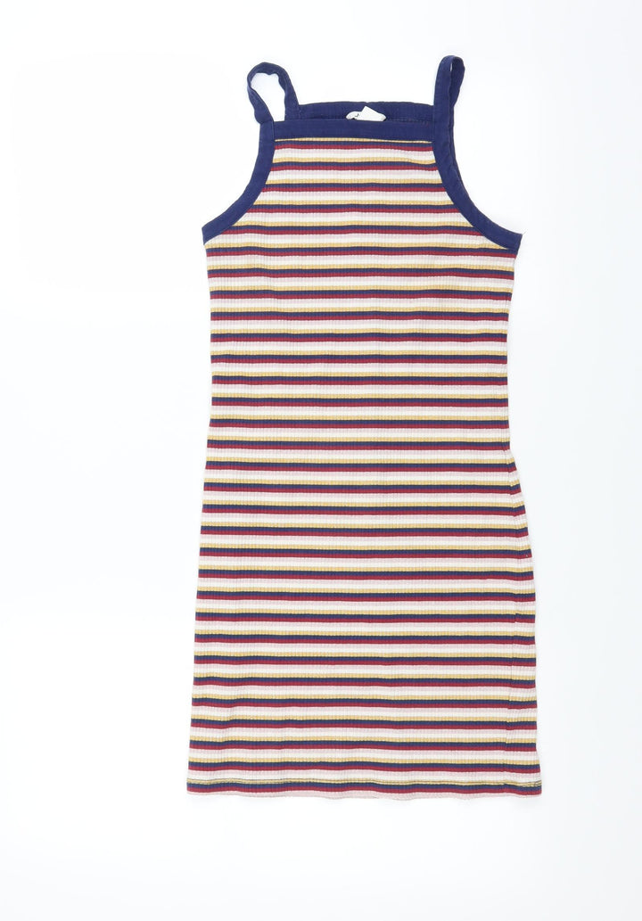 Monki Womens Multicoloured Striped Bodycon Size S