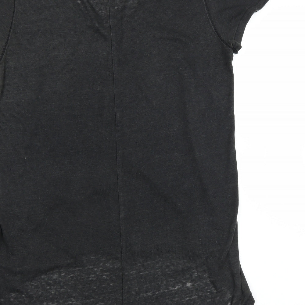 Divided by H&M Womens Grey   Basic T-Shirt Size S  - lower back hem