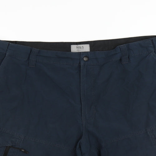 Marks and Spencer Mens Blue   Cargo Shorts Size 40 in