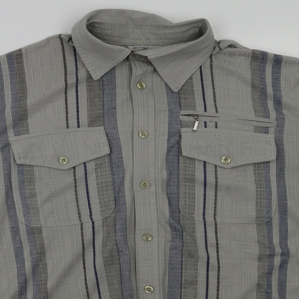 Mundo Mix Mens Grey Houndstooth   T-Shirt Size XL