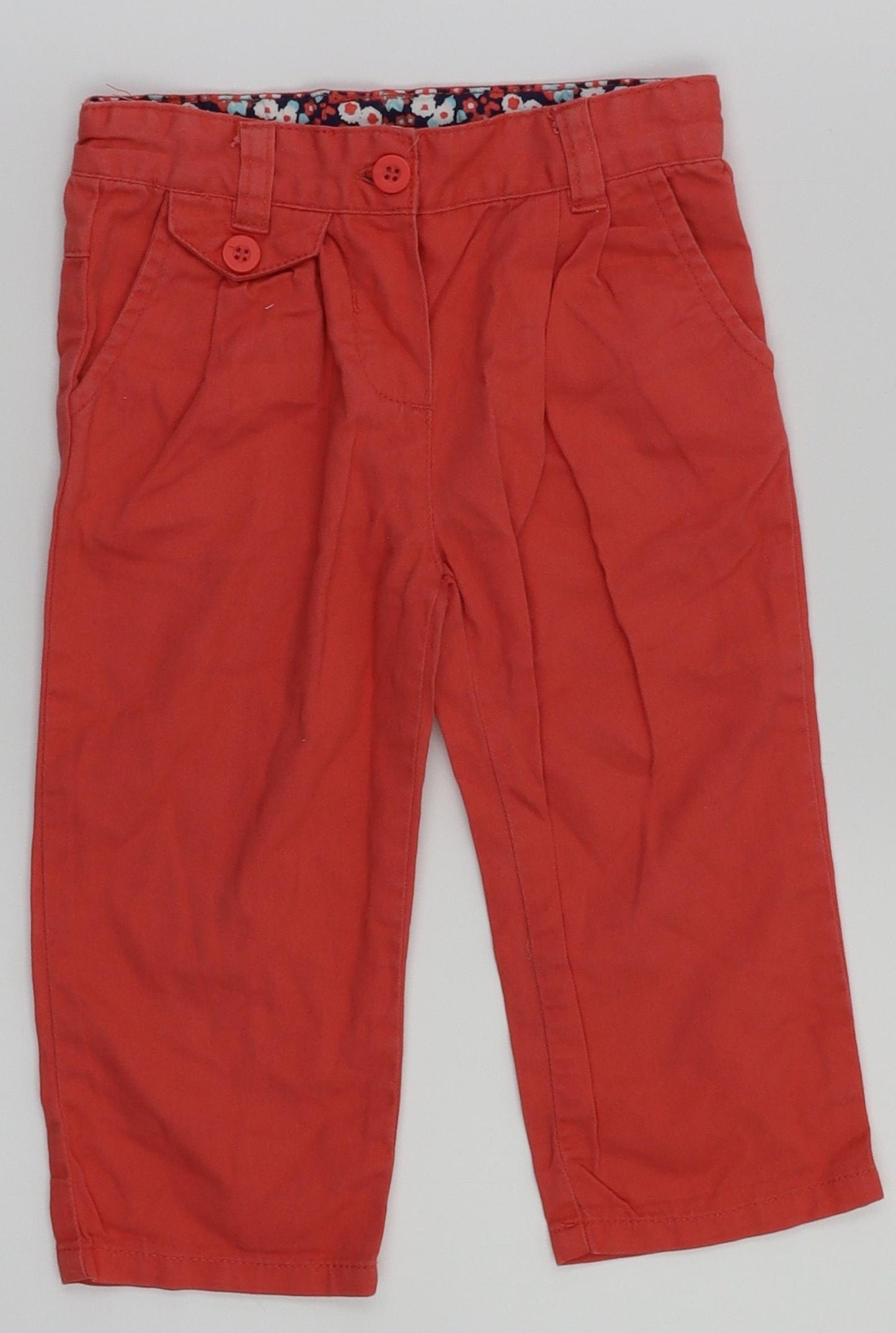 Preworn Girls Red   Skinny Jeans Size 2-3 Years