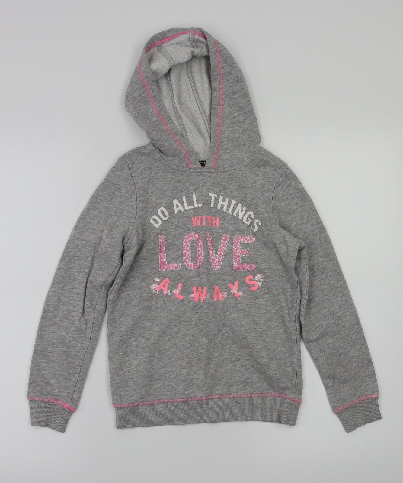 George Girls Grey   Pullover Jumper Size 9-10 Years