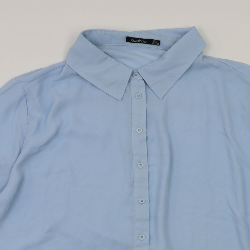 Boohoo Womens Blue   Basic T-Shirt Size 20