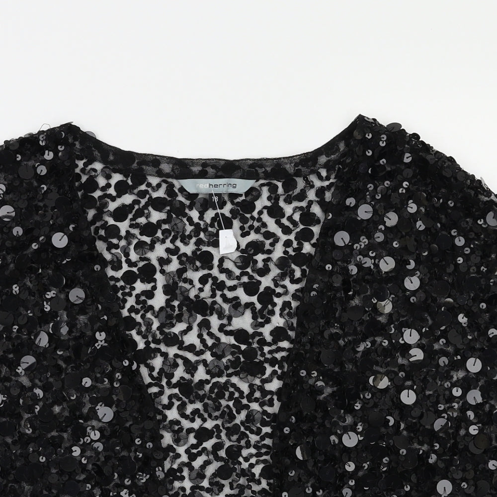 red herring  Womens Black   Jacket  Size 18