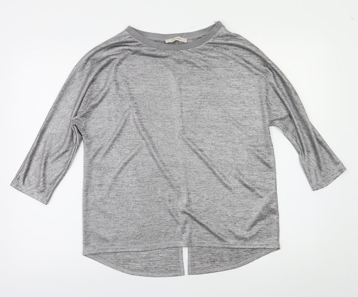 Oasis Womens Silver   Basic T-Shirt Size S