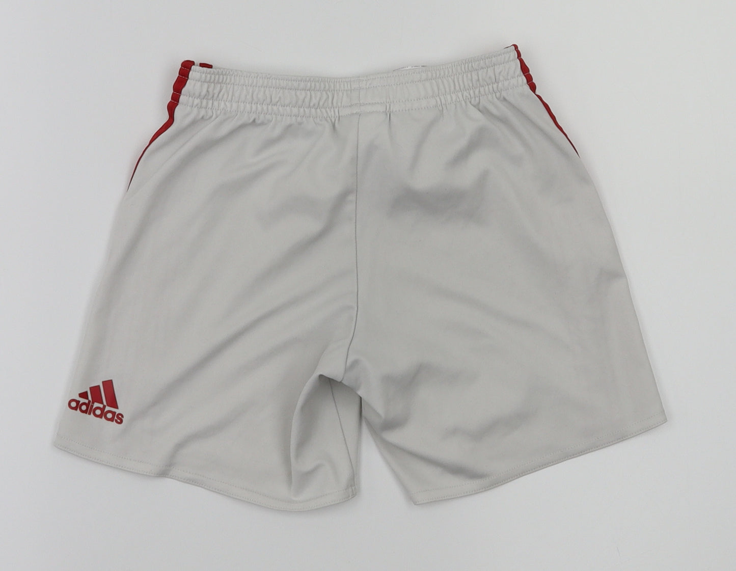 adidas Boys White   Sweat Shorts Size 5-6 Years