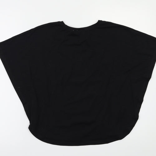 Tammy girl Girls Black Animal Print  Basic T-Shirt Size 11-12 Years