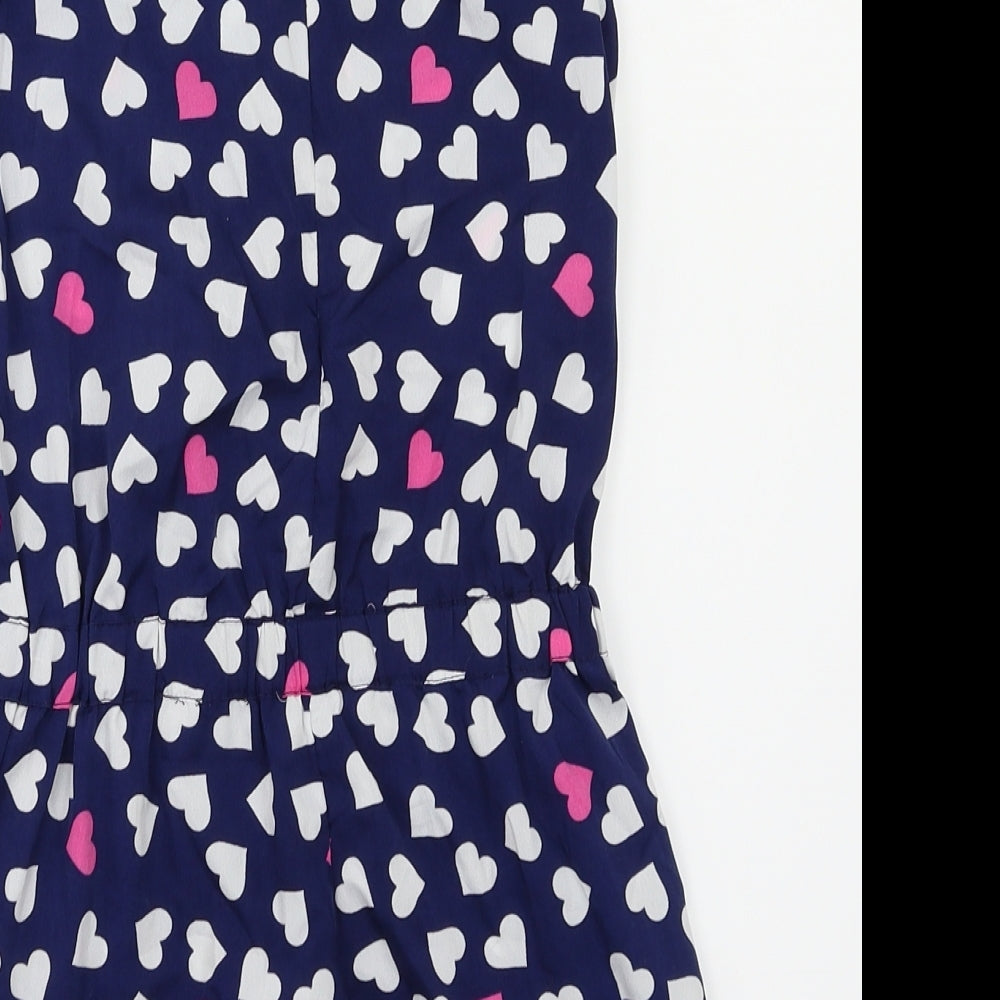 m&s Girls Blue   Bodysuit One-Piece Size 6-7 Years