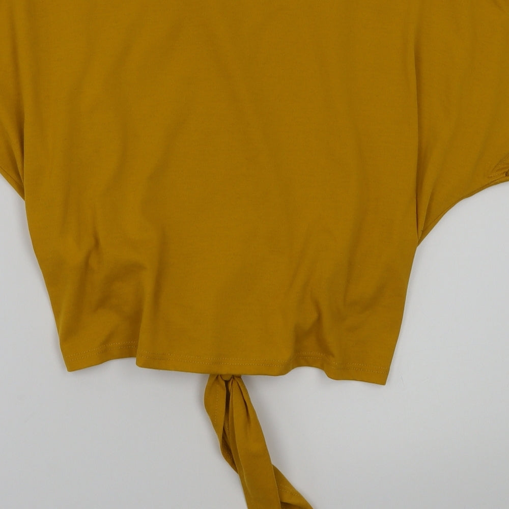 Primark Womens Yellow   Basic T-Shirt Size 4