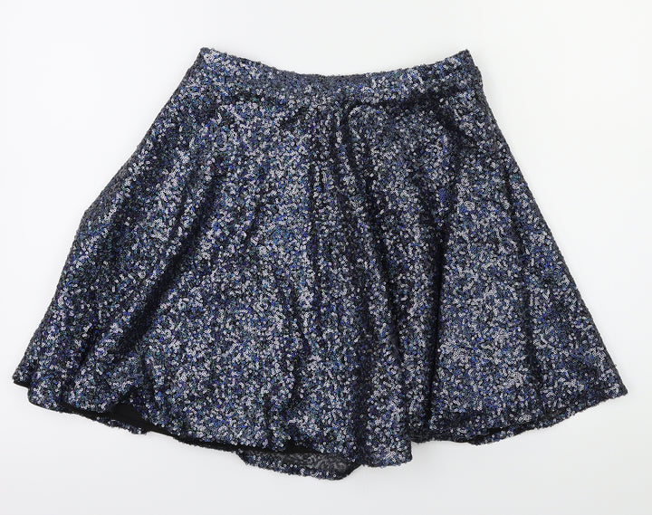 top shop  Womens Blue   Flare Skirt Size 10