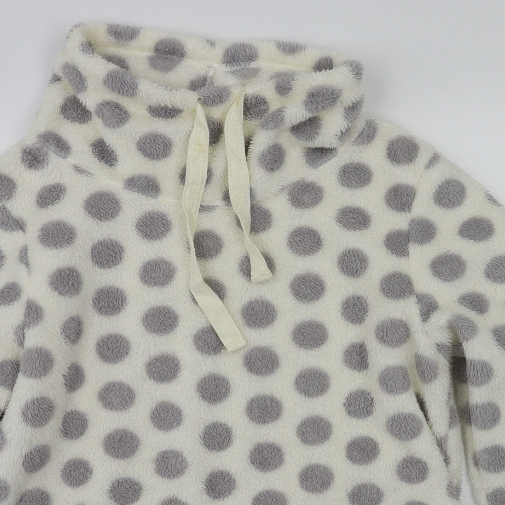 NEXT Womens Grey Polka Dot  Top Pyjama Top Size L