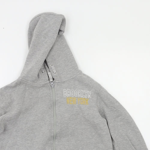 Brooklyn Boys Grey   Full Zip Hoodie Size 12-13 Years