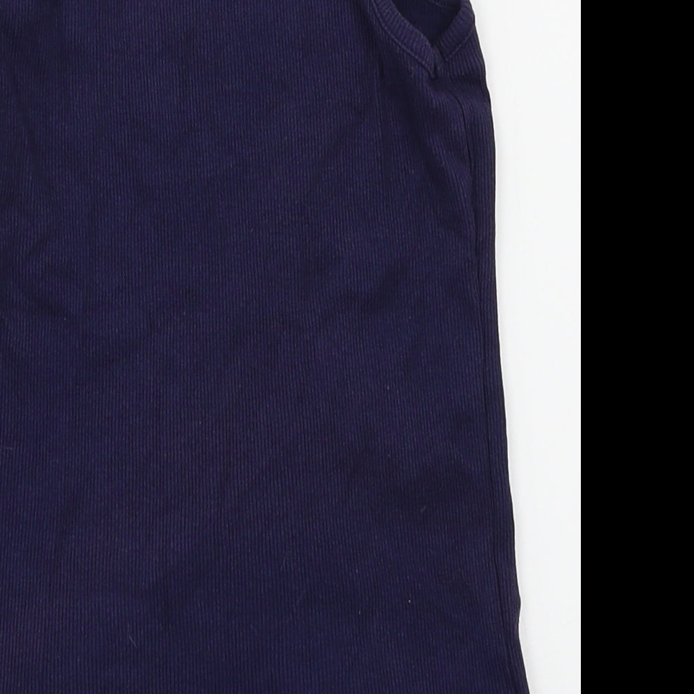 gorge Girls Blue Floral  Basic T-Shirt Size 9-10 Years