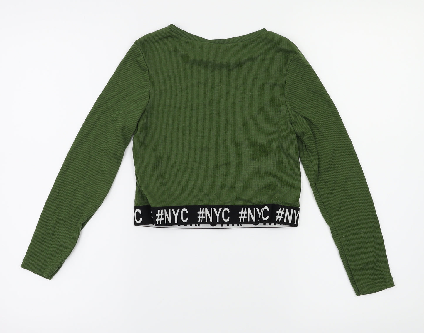 Primark Girls Green   Basic T-Shirt Size 11-12 Years