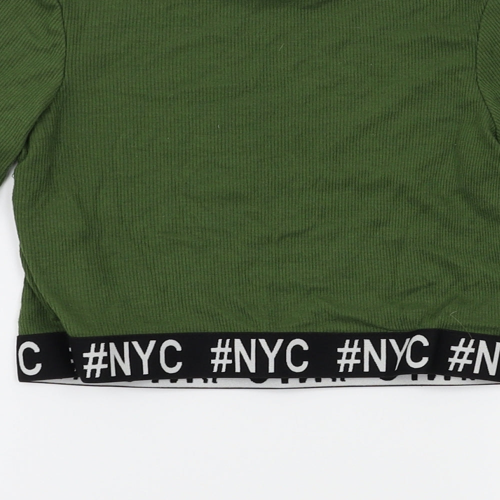 Primark Girls Green   Basic T-Shirt Size 11-12 Years